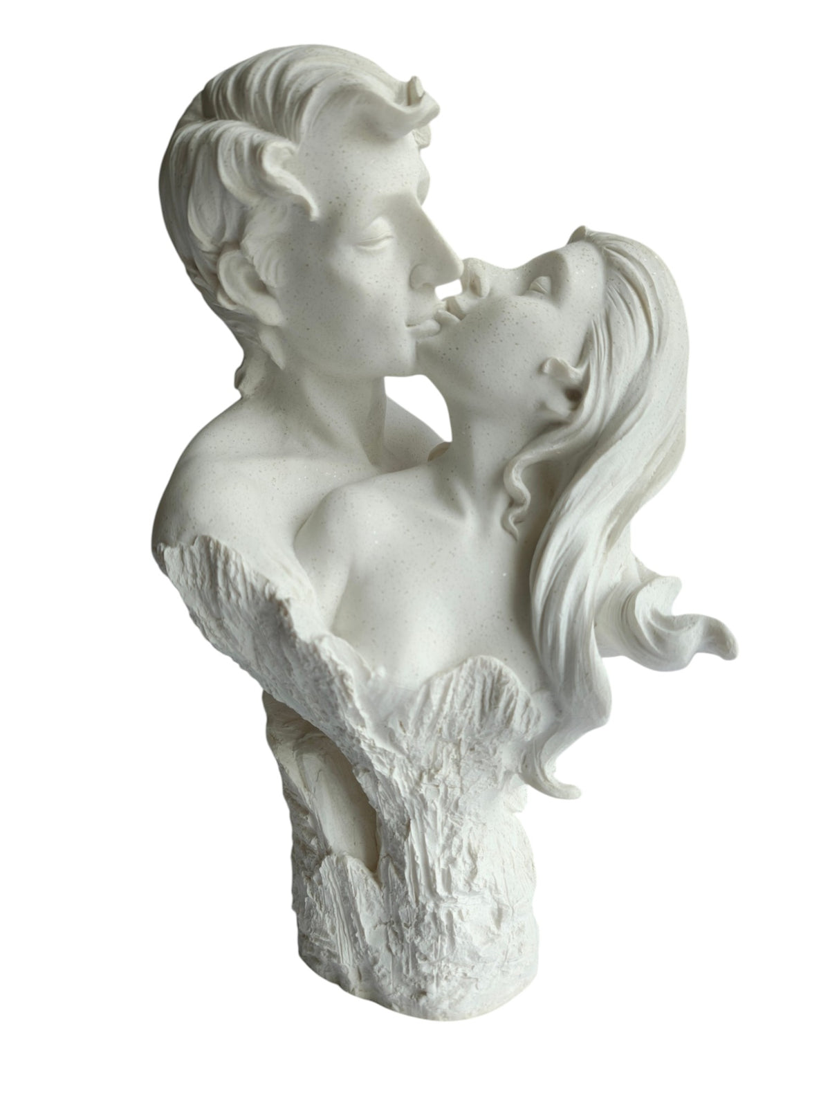 Eternal Love Kissing Couple Bust Showpiece - Romantic Couple Statue