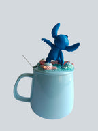 Stitch 3D- Mug & Lid Set - Surfer Blueberry Edition