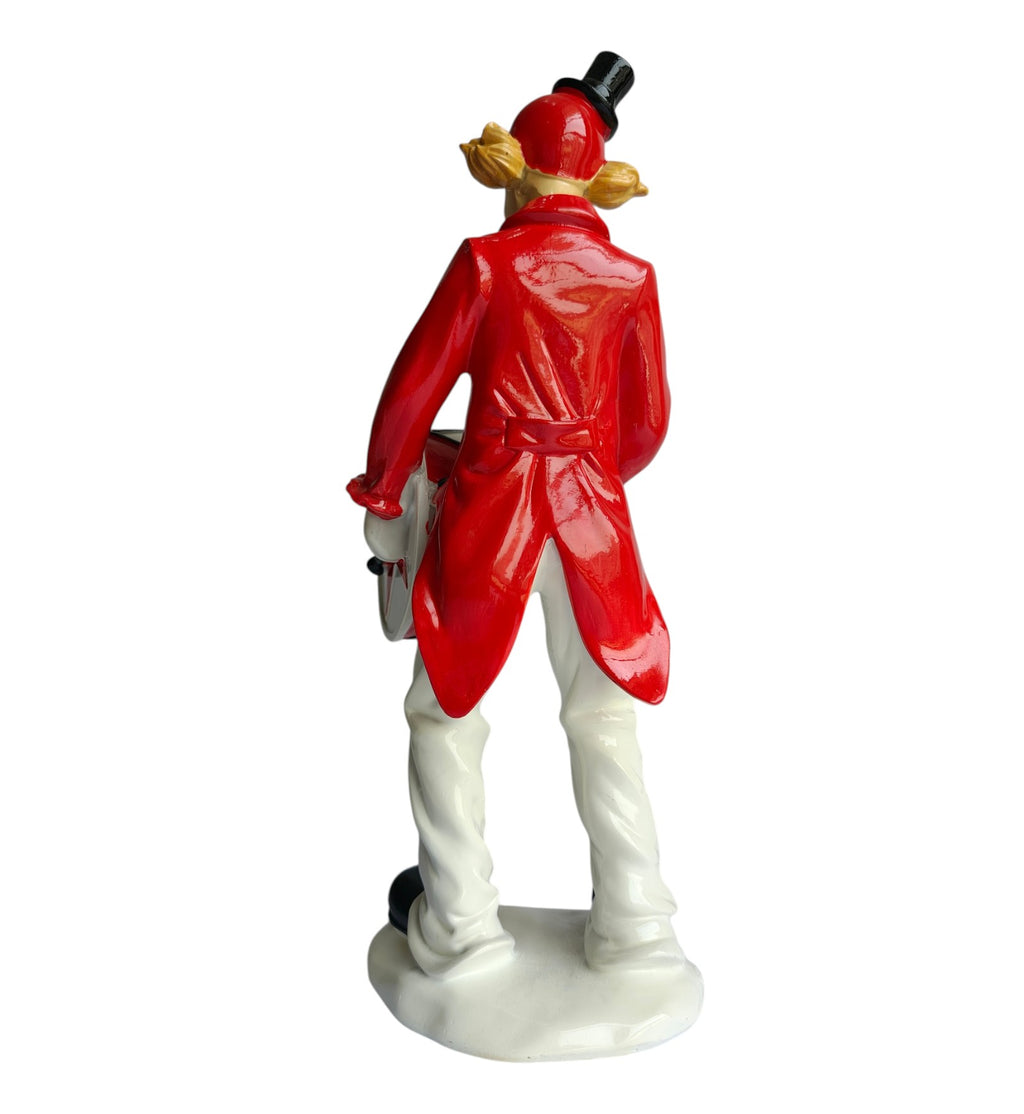 Drum Shield Clown Figurine
