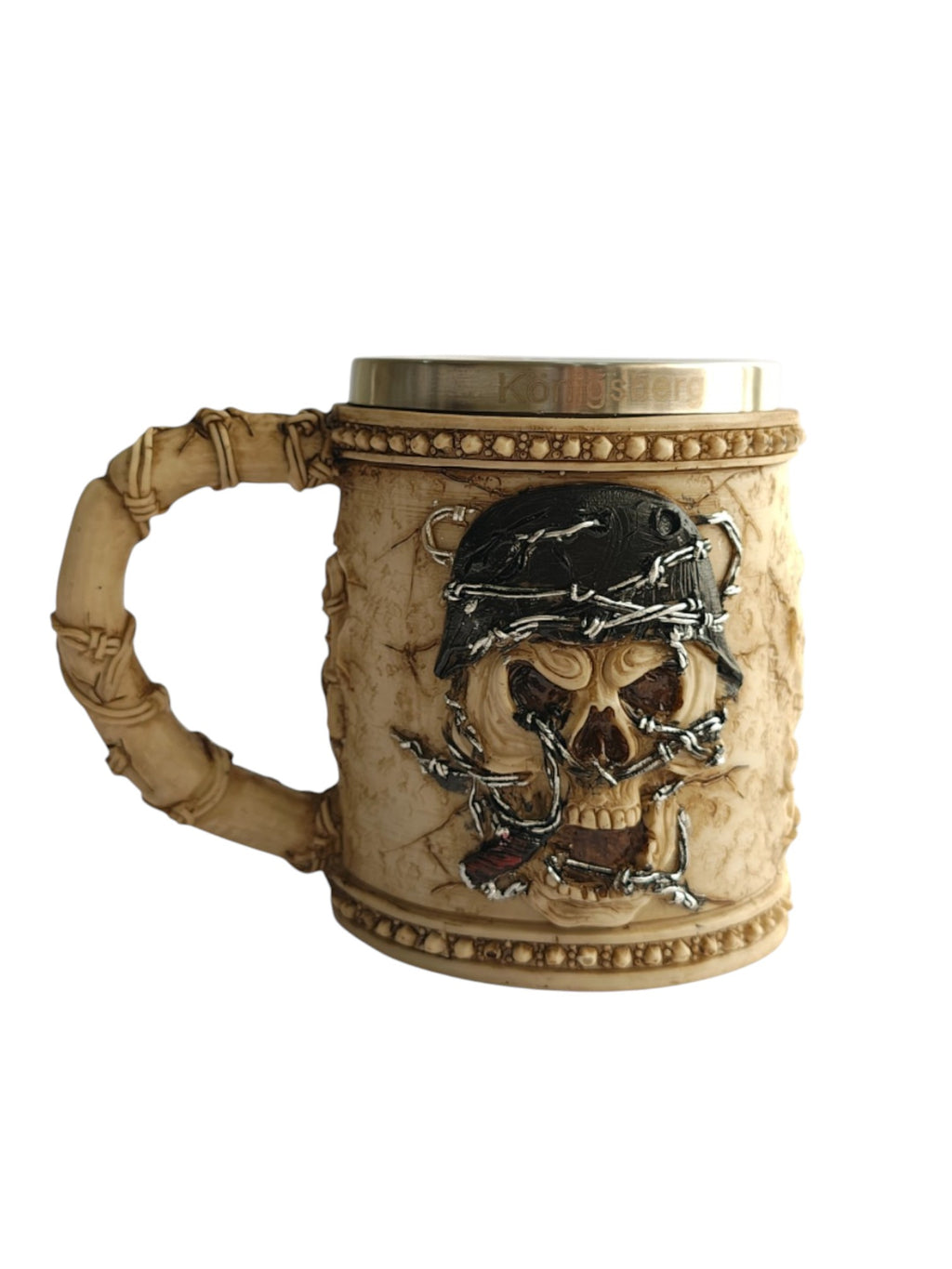 Iron Skull Warrior Bar Mug Rugged Power Meets Legendary Design