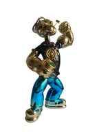 Chrome Pop Art Popeye The Sailor Showpiece - 74.5 cm Luxury Electroplated Sculpture