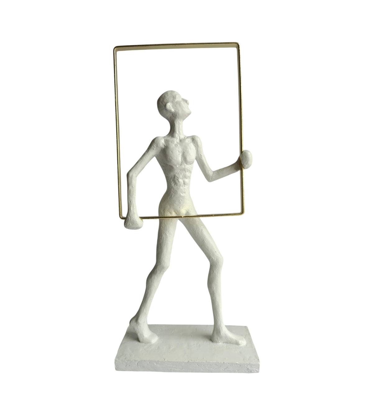 Abstract Man Frame White