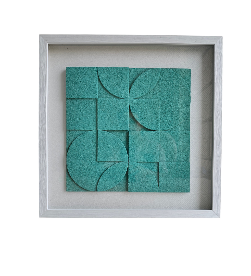 Blossom Matrix   Textured Geometric Wall Art