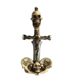 Skeleton Cross Knife Decor