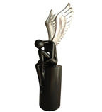 Black & Silver Lady with Wings