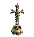 Large Skeleton  Cross Knife Decor
