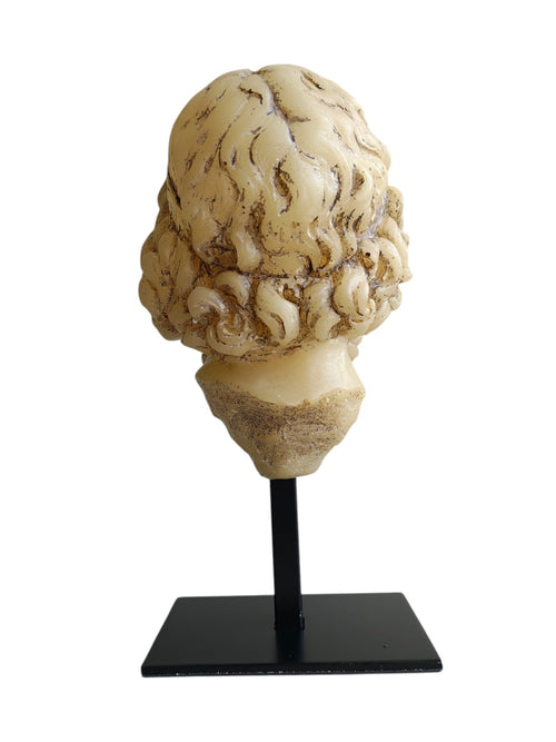 Antique Philosopher Head Sculpture