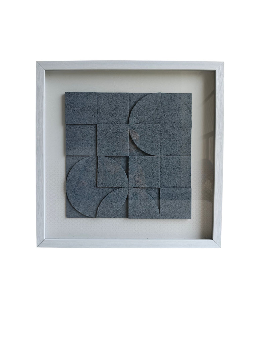 Rust & Rhythm - Textured Geometric Wall Art Frame