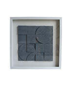 Rust & Rhythm - Textured Geometric Wall Art Frame