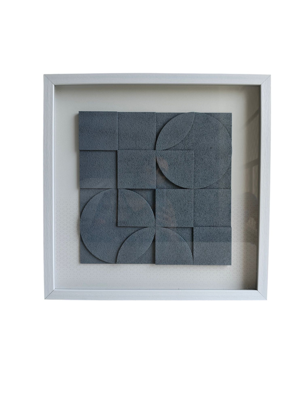 Rust & Rhythm - Textured Geometric Wall Art Frame
