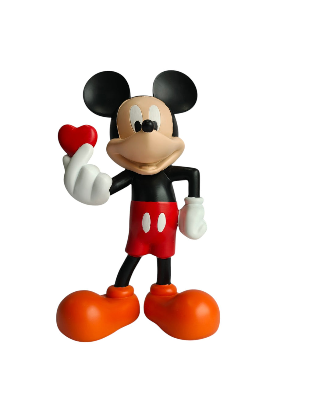 Mickey Mouse Heart Love Showpiece - Cute Cartoon Figurine for Home Decor & Gifting