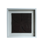Midnight Bloom  Textured Geometric Wall Art