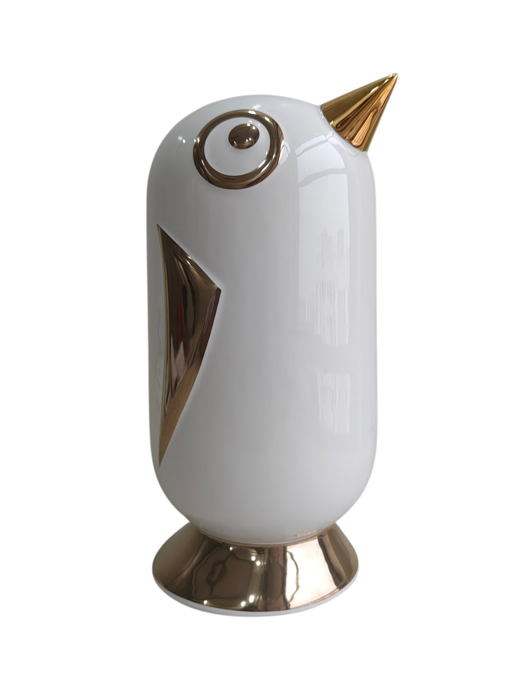 Golden Beak Birdie - Minimalist Ceramic Piggy Bank