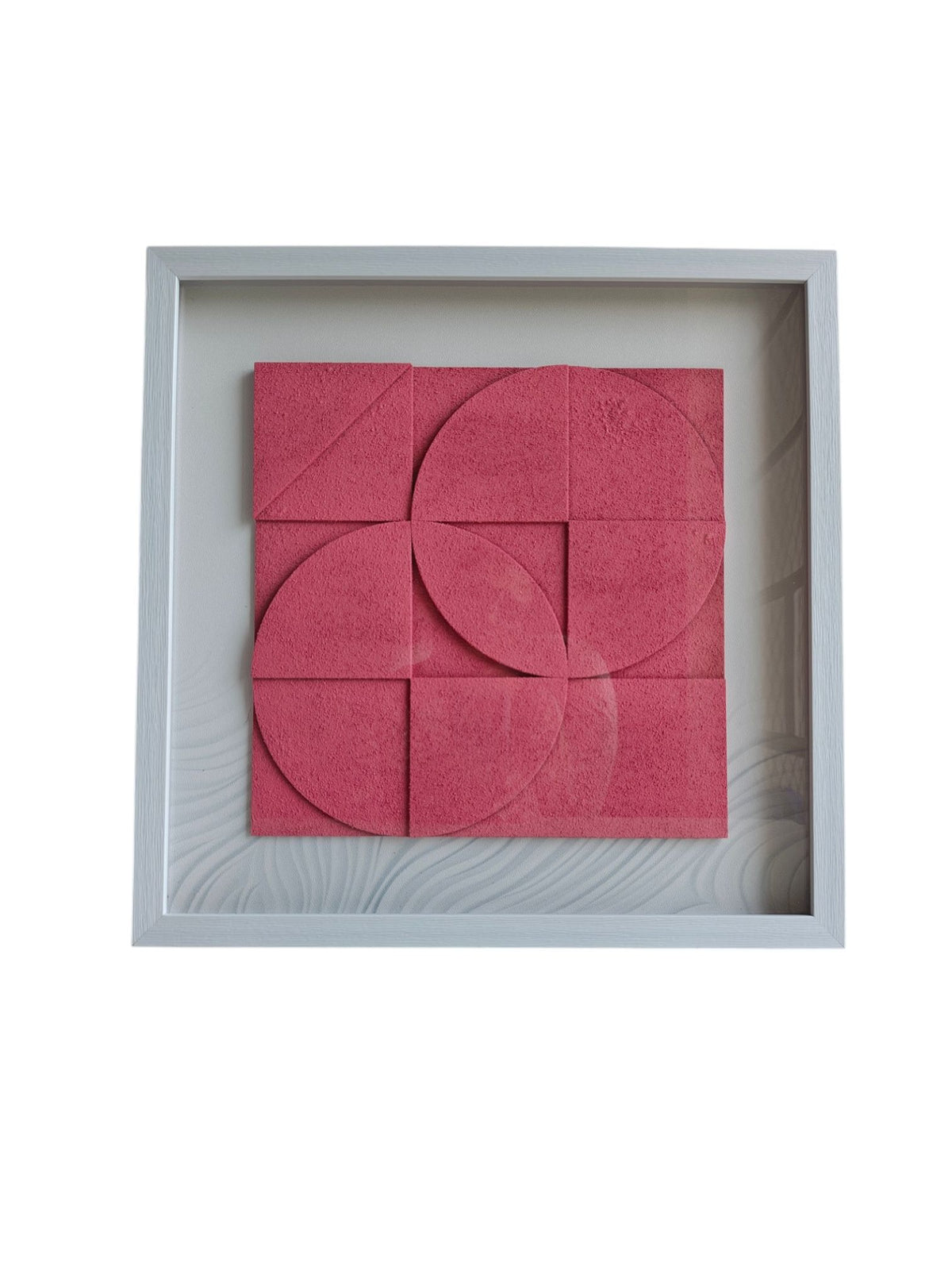 Blush Orbit Geometric Wall Art Frame