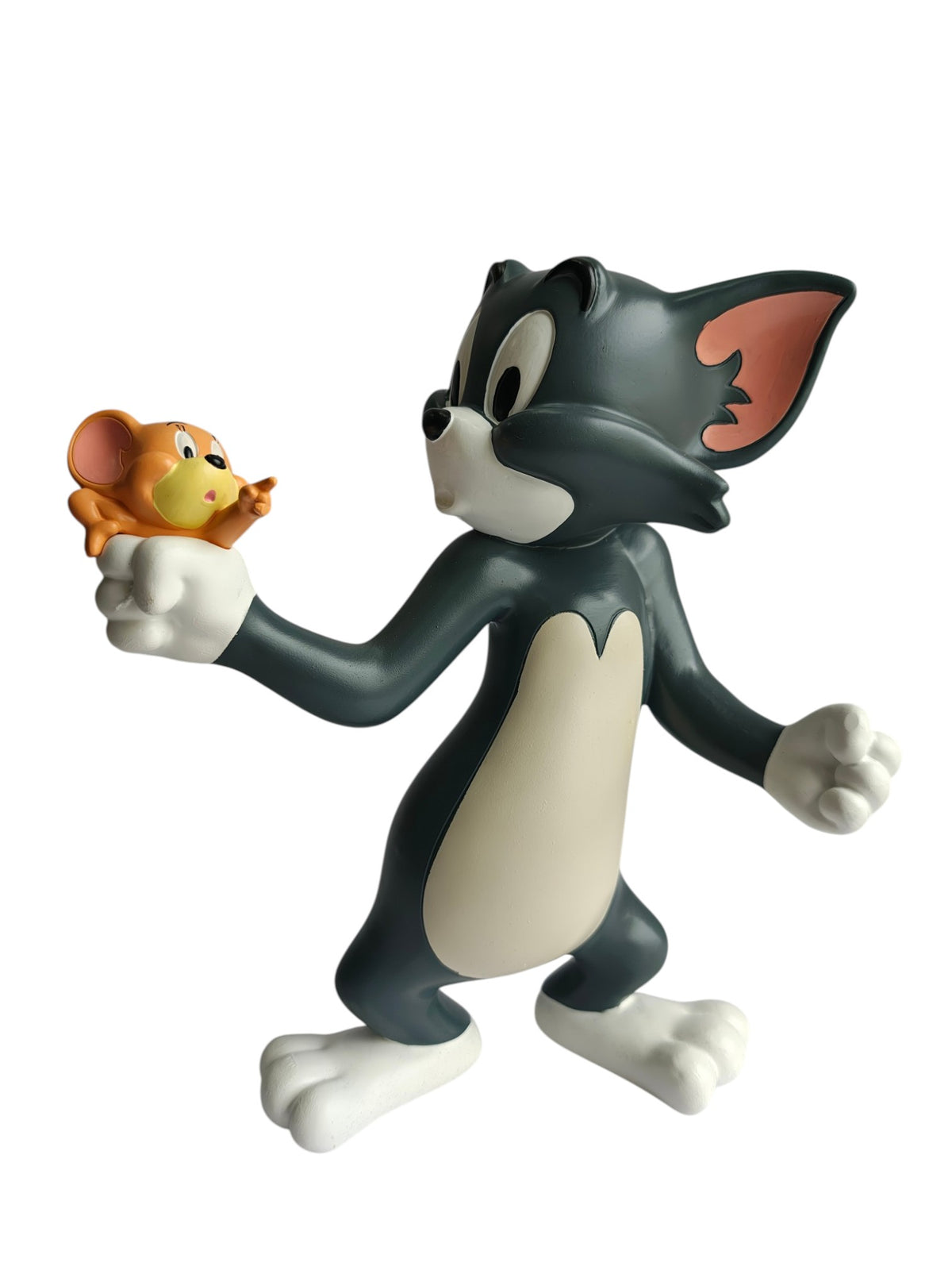 Tom & Jerry Table Decor Figurine - Playful Cartoon Duo Sculpture