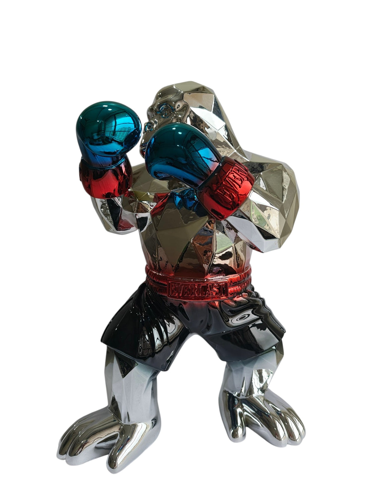 Boxing Gorilla Table Decor Figurine - Champion Style Sculpture
