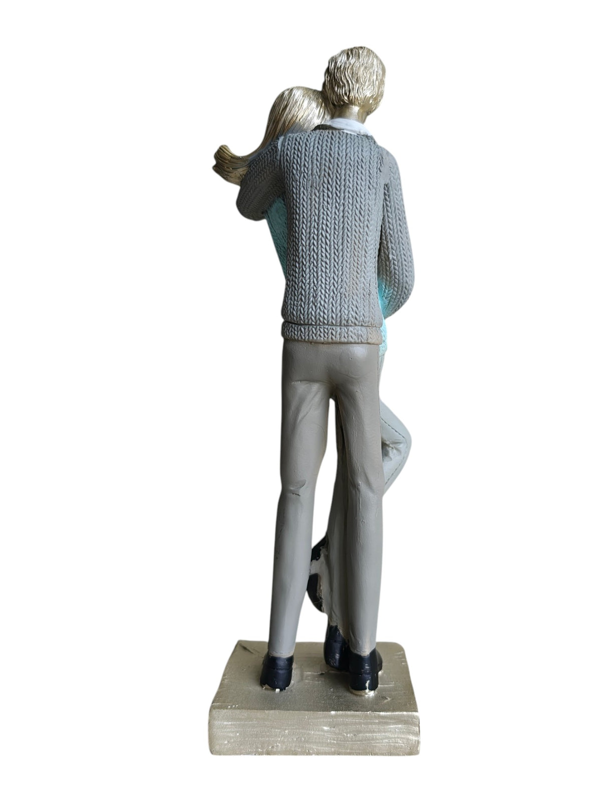 COUPLE-BLU: Blue Sweater Embrace