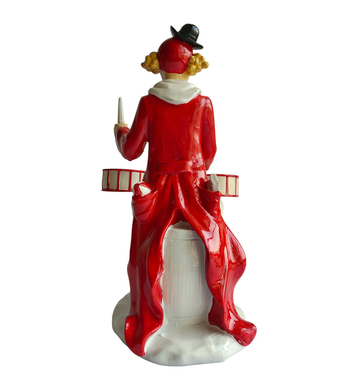 Drummer Band Clown Figurine