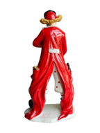 Vintage Musical Clown Playing Flute