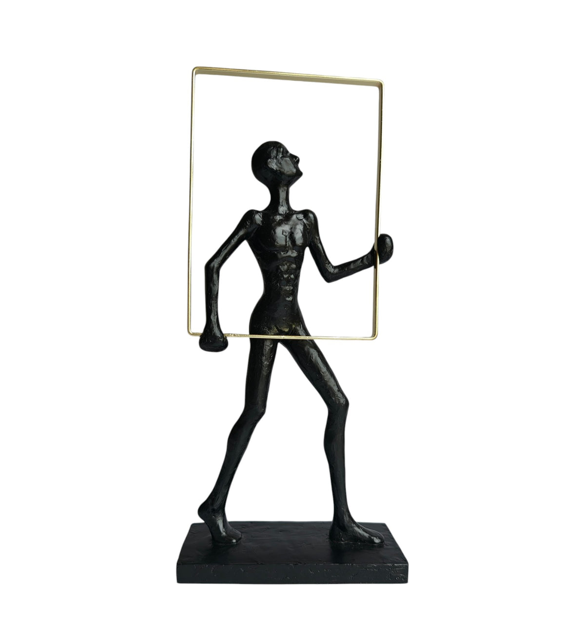Abstract Man Frame Black