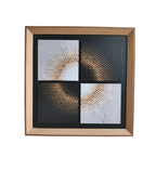 Sunburst Symphony Modern Wall Art - Modern 4 Panel Decor