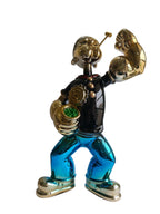 Chrome Pop Art Popeye The Sailor Showpiece - 74.5 cm Luxury Electroplated Sculpture