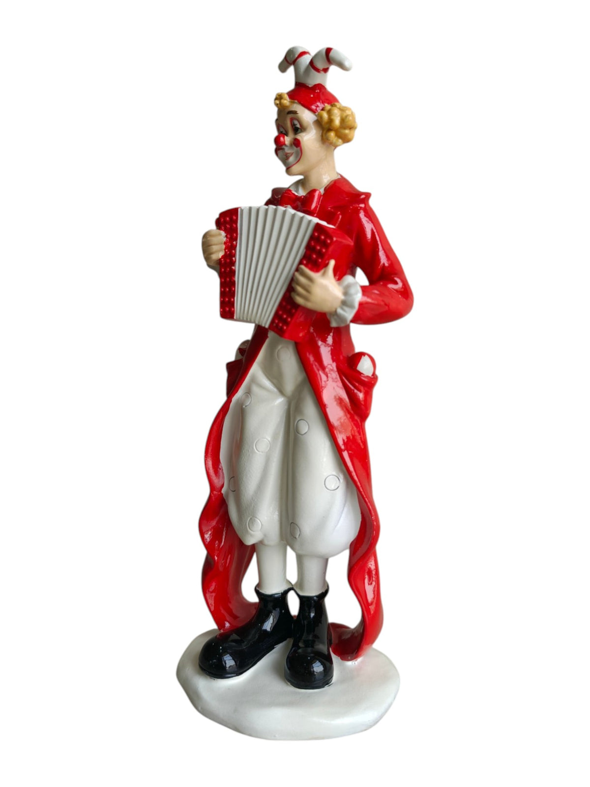 Vintage Musical Clown Playing Accordion