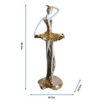 White & Golden Ceramic Premium & Elegant Figurine
