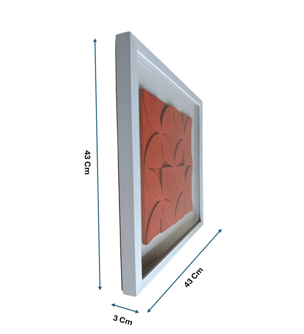 Terra Mosaic - Textured Geometric Wall Art Frame