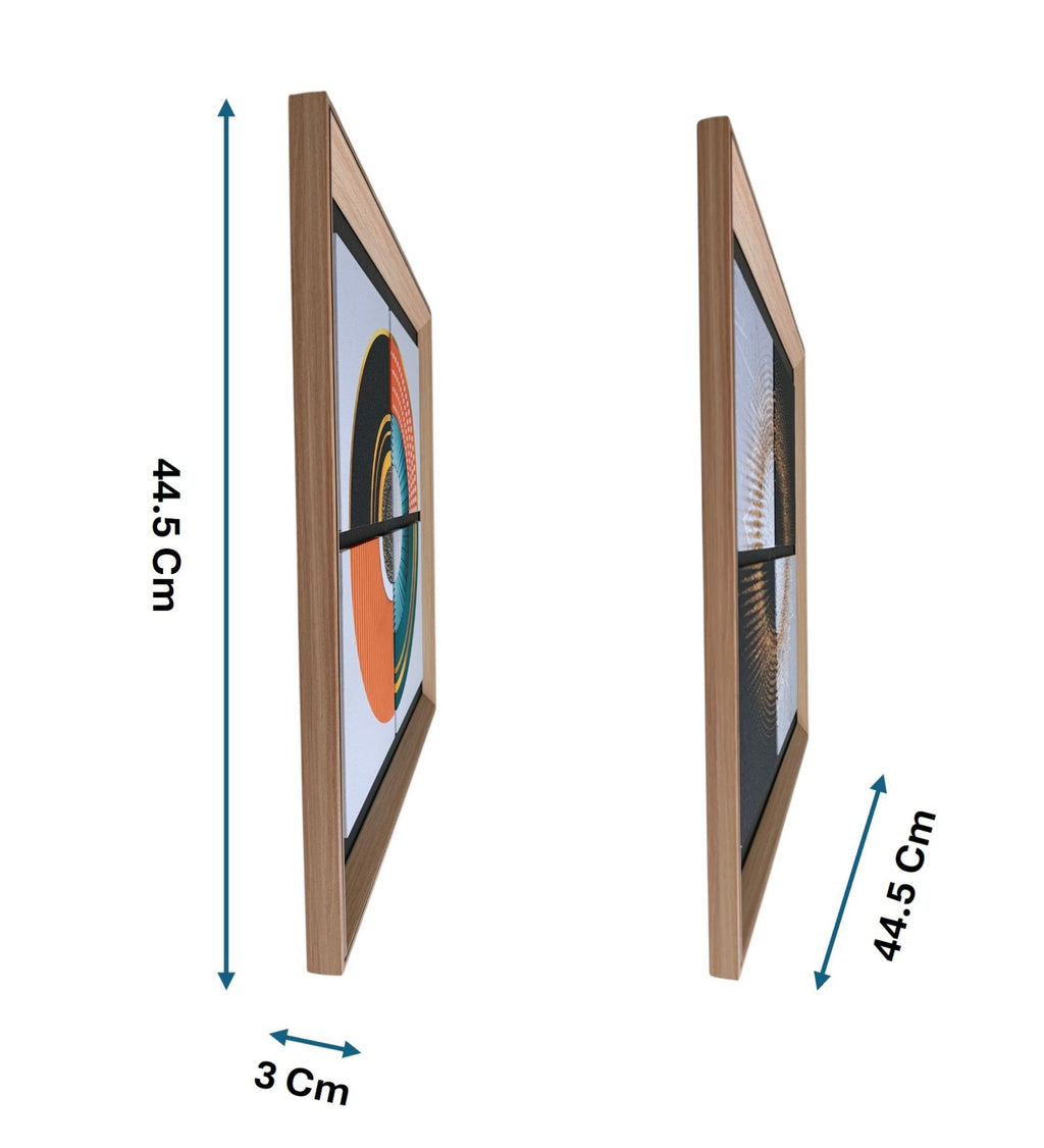 Orbit & Radiance Abstract Wall Frame Set of 2