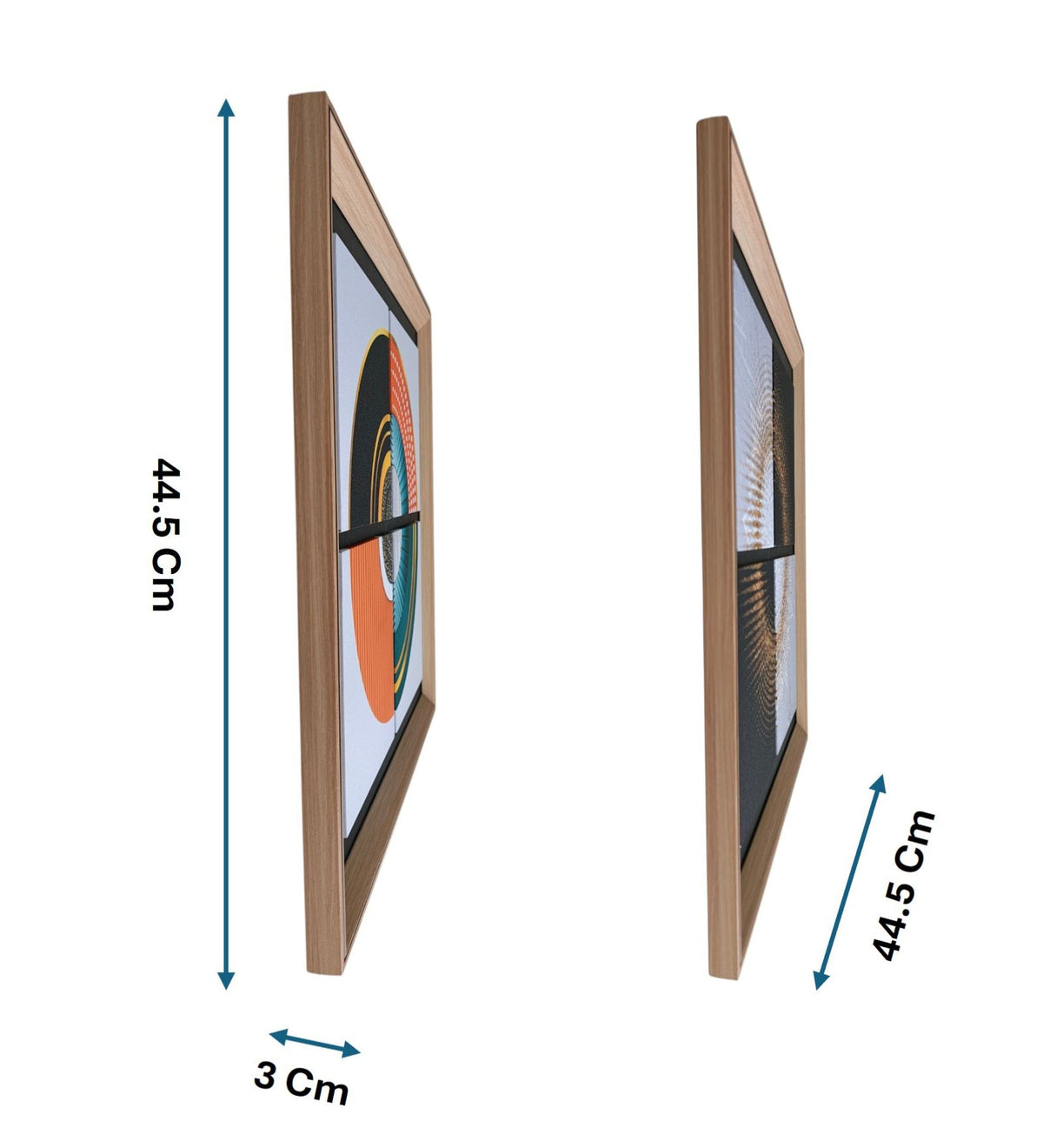 Orbit & Radiance Abstract Wall Frame Set of 2