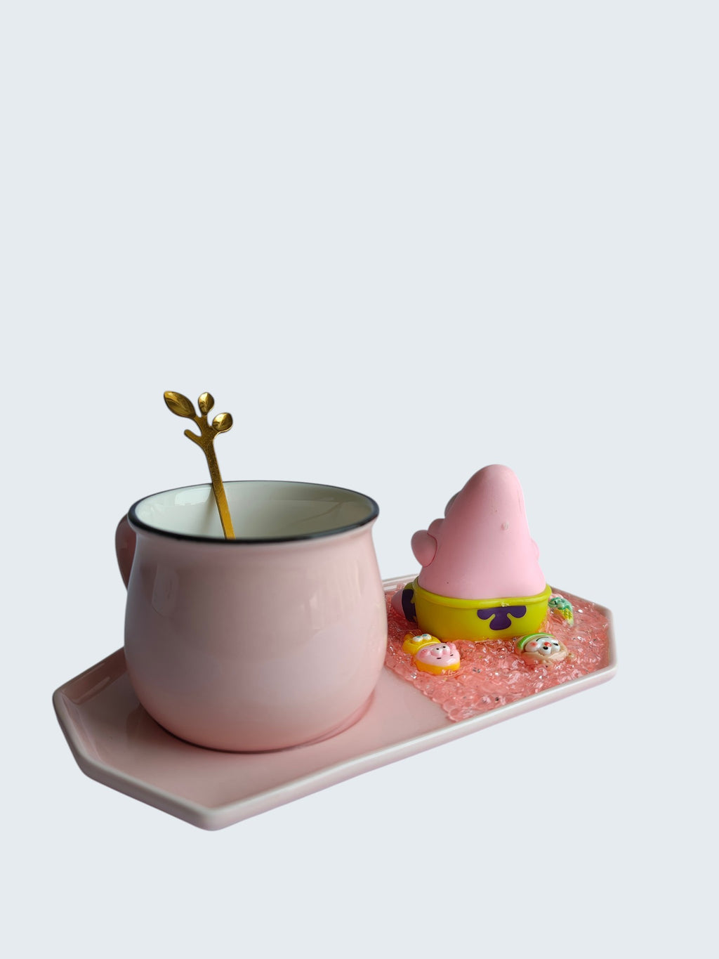 PatrickStar 3D- Mug & Tray Set- Bubble Blower Edition