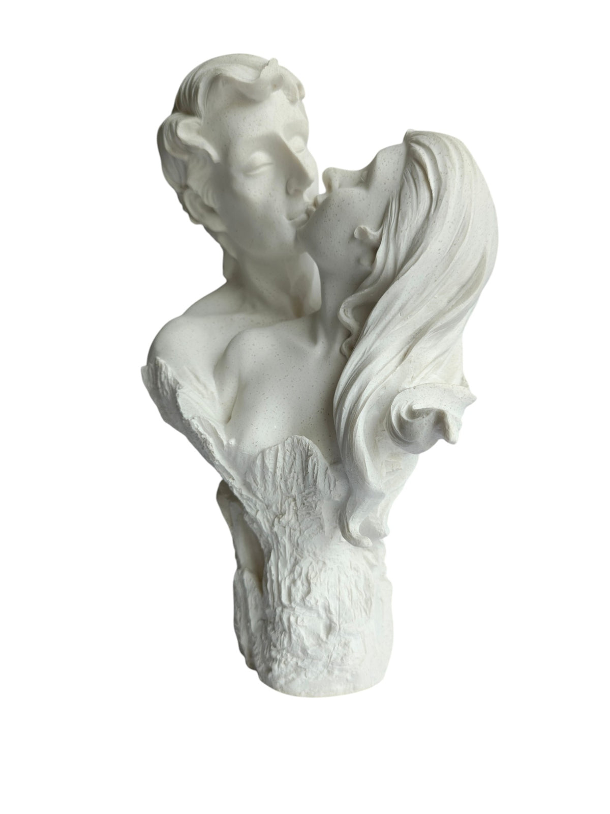 Eternal Love Kissing Couple Bust Showpiece - Romantic Couple Statue