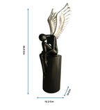Black & Silver Lady with Wings