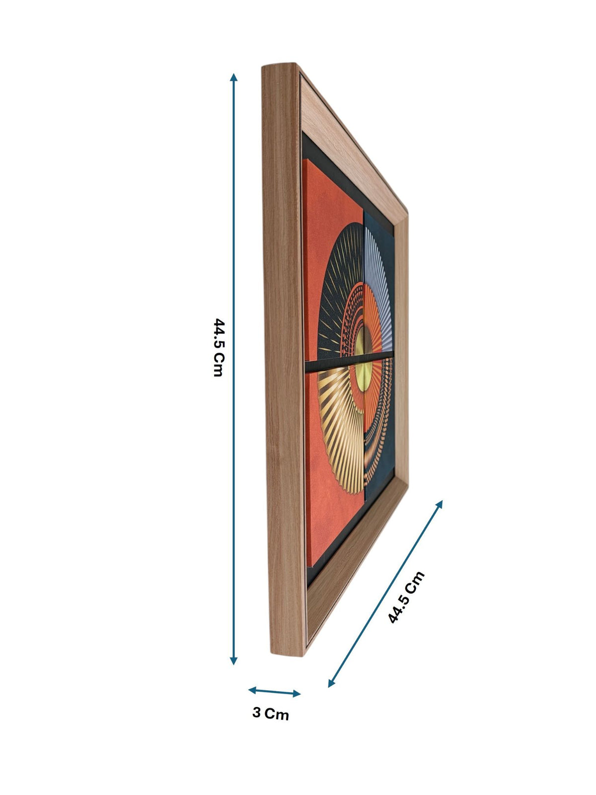 Solar Eclipse Geometric Wall Art Frame