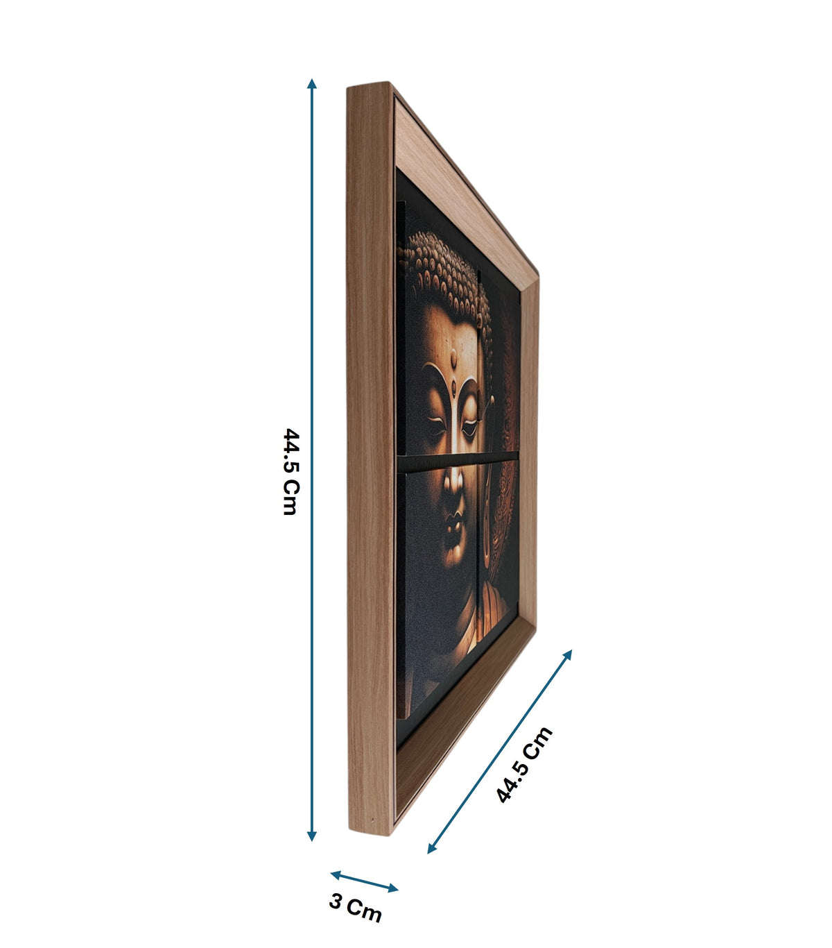 Zen Buddha Harmony Wall Art Frame : 4 Panel Spiritual Decor