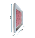 Rose Petal Mosaic Geometric Wall Art Frame