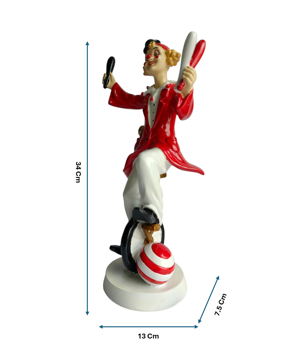 Juggling Circus Clown Figurine