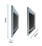Modern Monochrome Geometric Wall Art Set of 2