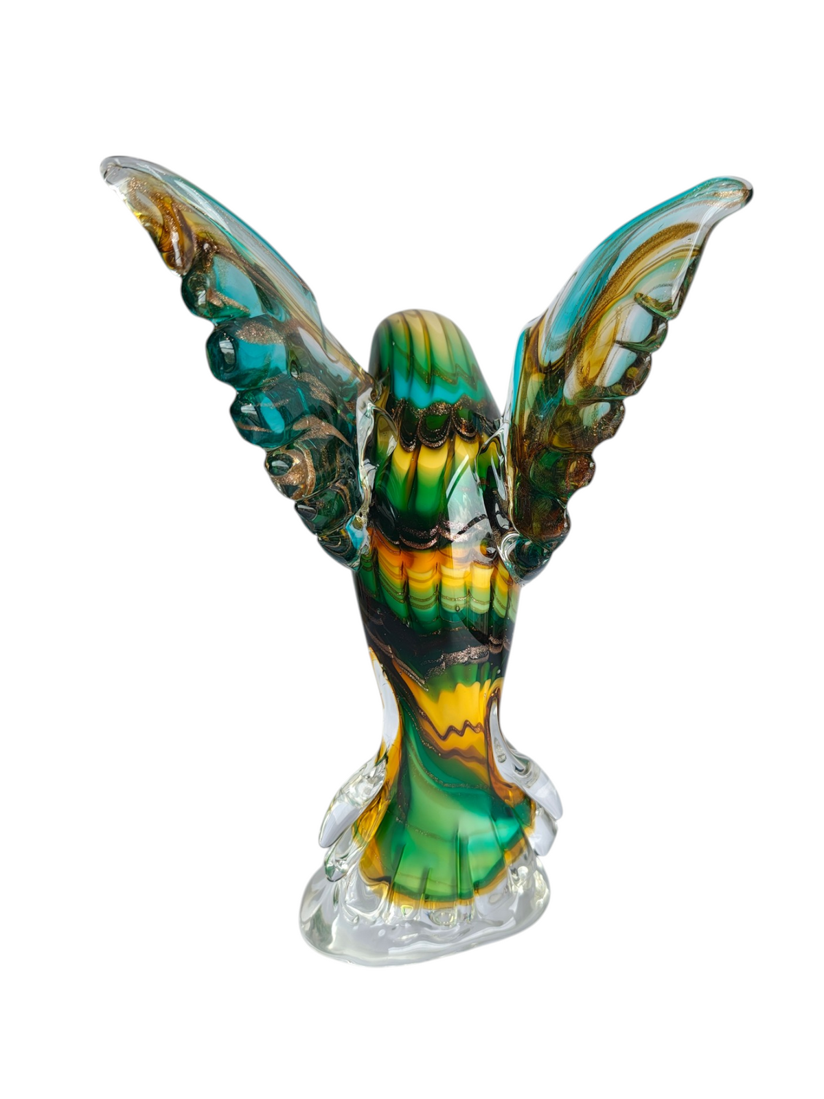 Emerald Crystal Hummingbird Decorative Figurine