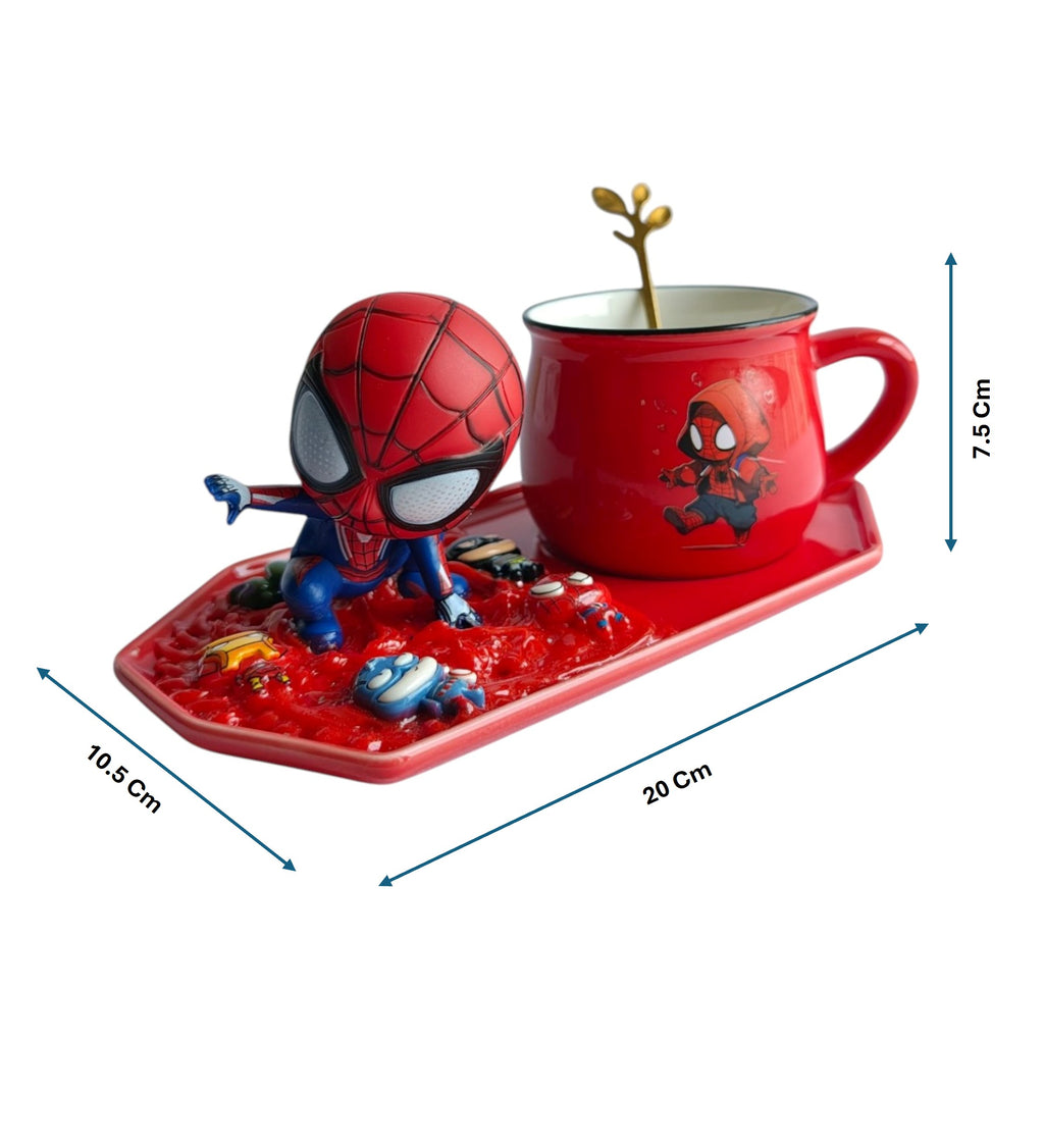 Spider-Man 3D- Mug & Tray Set - Web Landing Edition