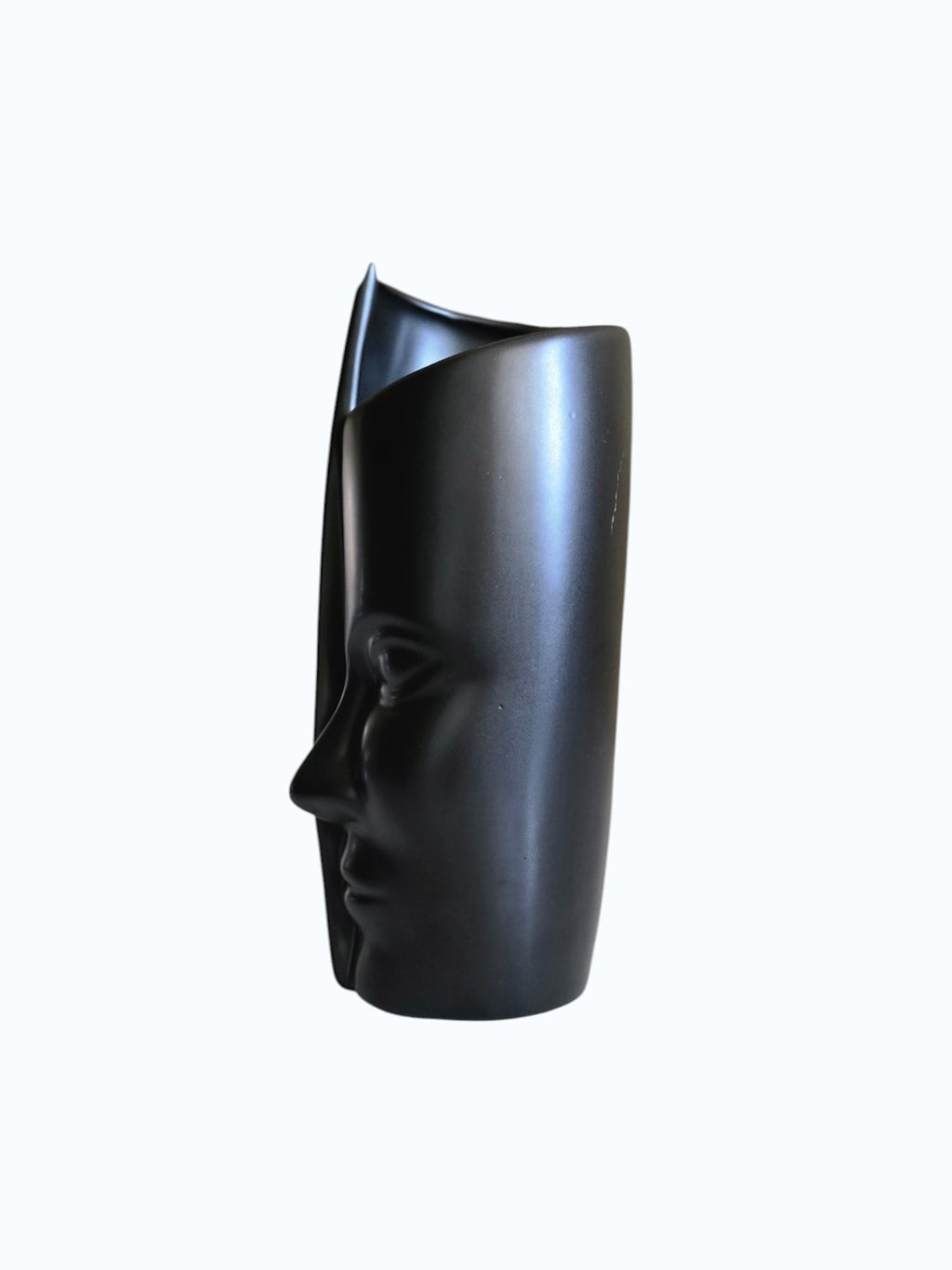 Black Face Shaped Vase