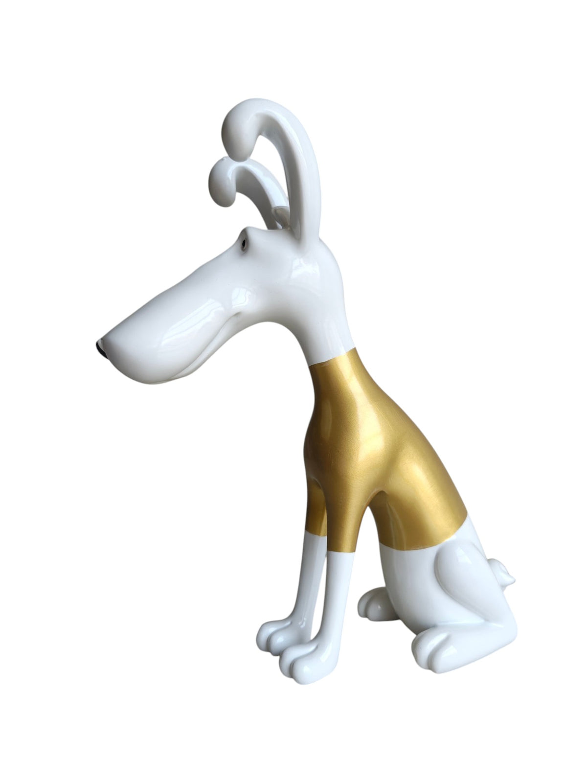 DOG-WHITE: Scarlet Pop Art Hound