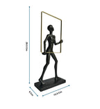 Abstract Man Frame Black