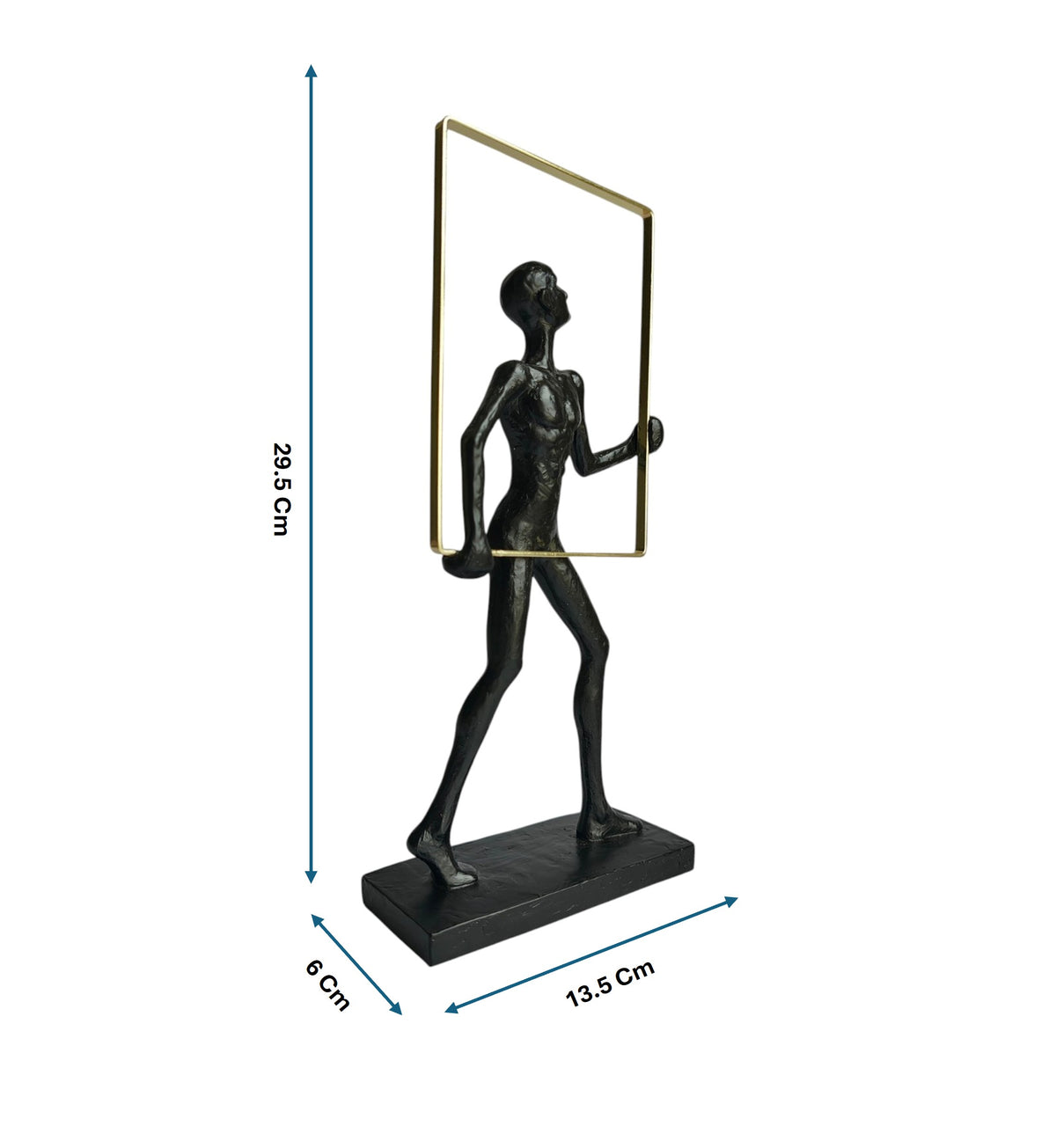 Abstract Man Frame Black