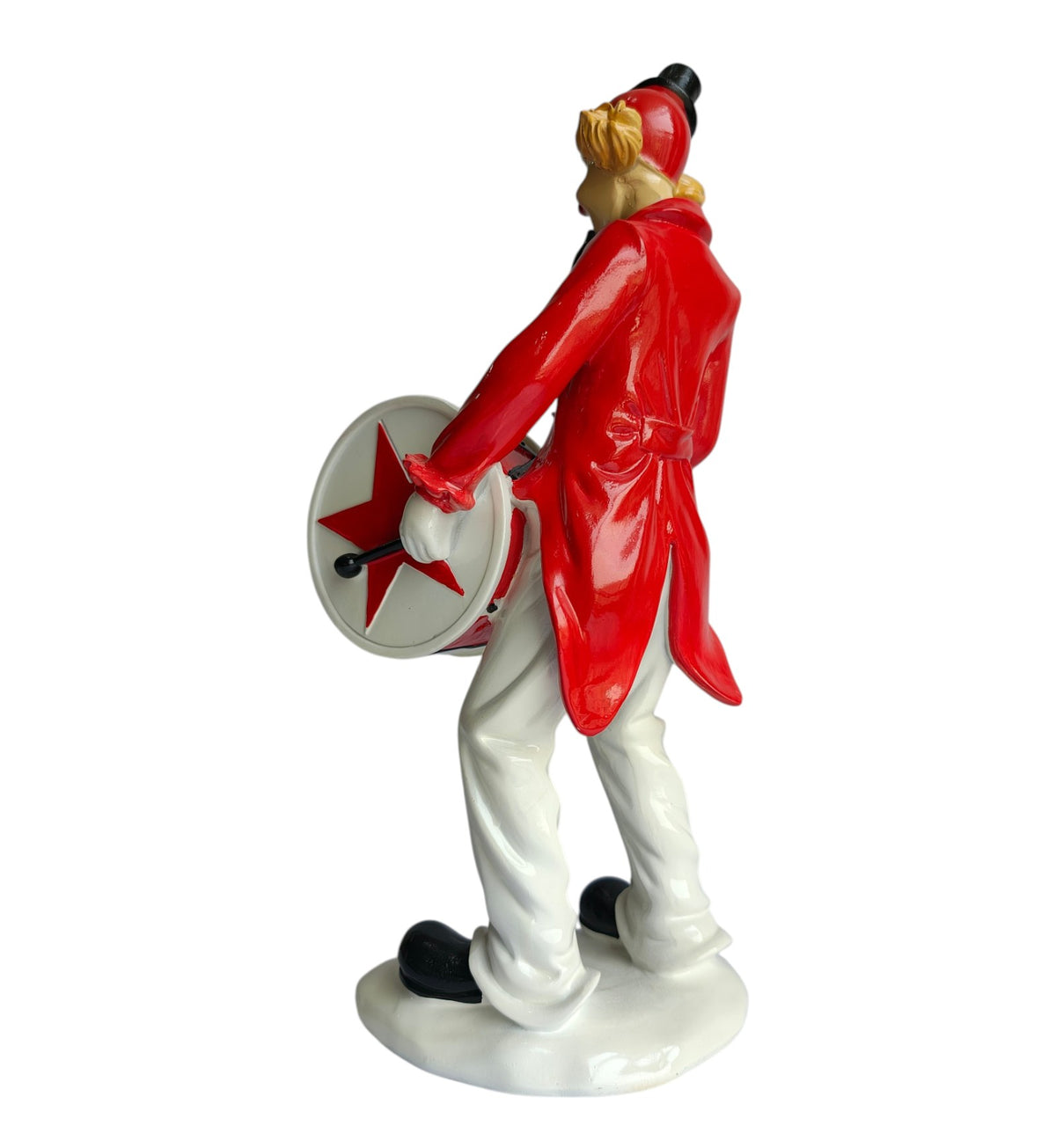 Drum Shield Clown Figurine