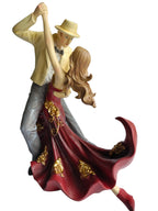 Romantic Dancing Couple Showpiece - Vintage Ballroom Dance Statue