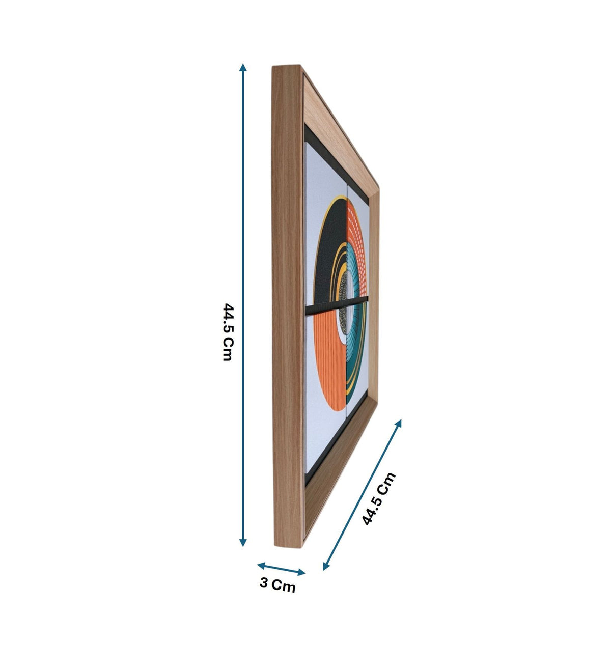 Celestial Harmony Geometric Wall Art Frame - Modern 4 Panel Decor