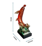 Prosperity Leaping Koi Showpiece