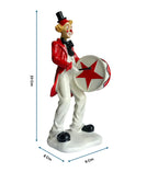 Drum Shield Clown Figurine